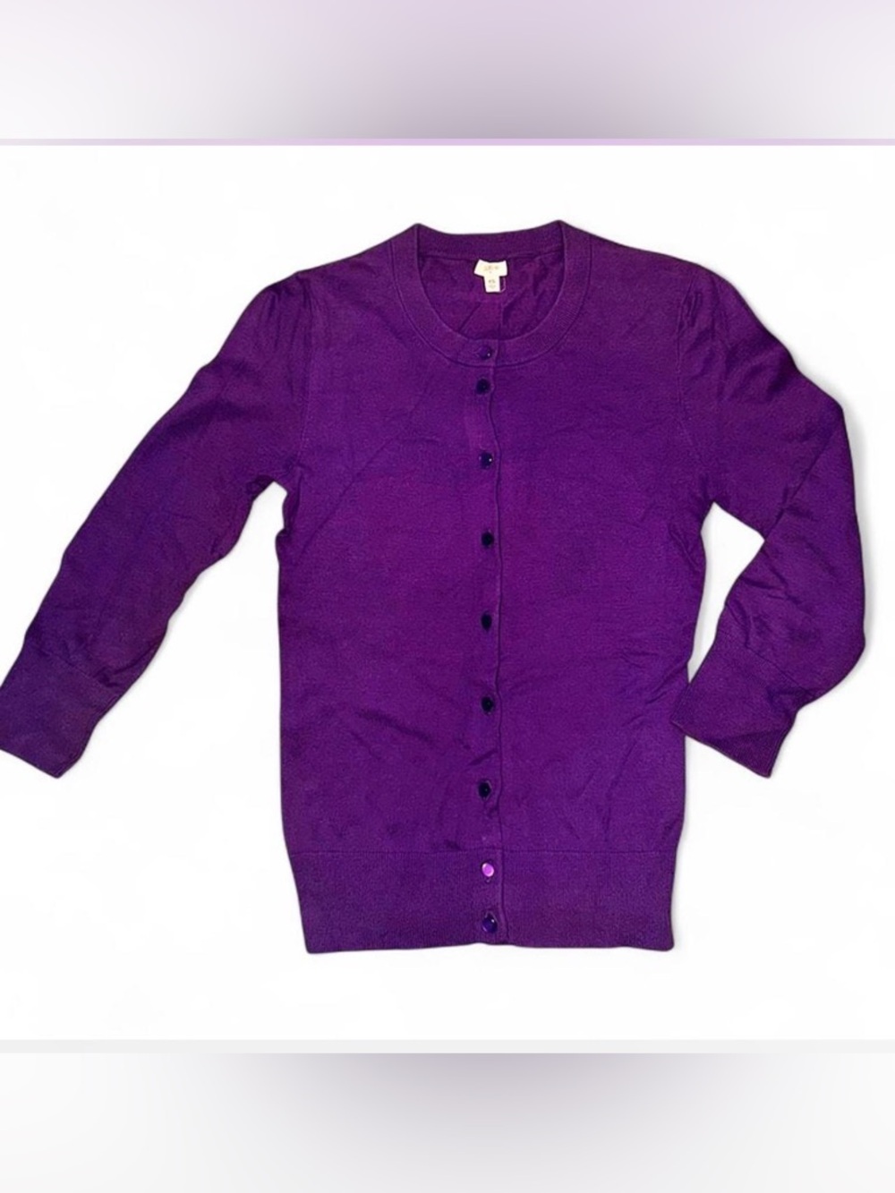 J. Crew Jackie purple cardigan